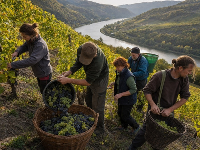 Anbau von Riesling